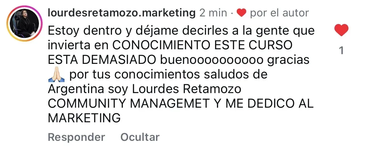 Testimonio de un alumno de Creator Club